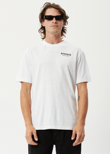 Afends Mens Take It Back - Hemp Retro Graphic T-Shirt - White - Afends mens take it back   hemp retro graphic t shirt   white   sustainable clothing   streetwear