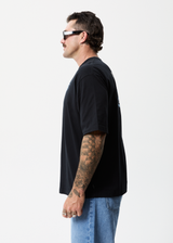 Afends Mens Metal - Recycled Oversized T-Shirt - Black - Afends mens metal   recycled oversized t shirt   black   sustainable clothing   streetwear