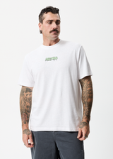 Afends Mens Drip - Hemp Retro T-Shirt - White - Afends mens drip   hemp retro t shirt   white   sustainable clothing   streetwear