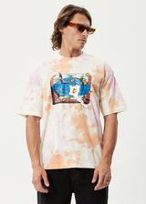 Afends Mens Globe - Recycled Oversized Graphic T-Shirt - Multi - Afends mens globe   recycled oversized graphic t shirt   multi   sustainable clothing   streetwear