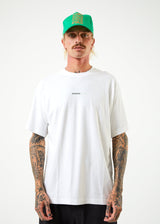Afends Mens Horizon - Hemp Retro T-Shirt - White - Afends mens horizon   hemp retro t shirt   white   sustainable clothing   streetwear