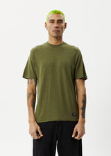Afends Mens Classic - Hemp Retro Fit Tee - Military - Afends mens classic   hemp retro fit tee   military   sustainable clothing   streetwear