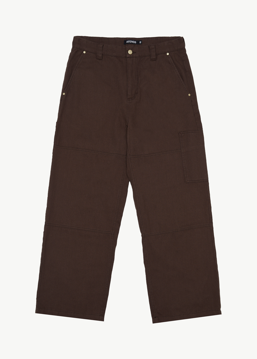 Afends Mens Richmond - Recycled Carpenter Pant - Coffee - Sustainable Clothing - Streetwear