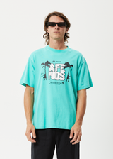 Afends Mens Choose Life - Recycled Boxy Graphic T-Shirt - Jade - Afends mens choose life   recycled boxy graphic t shirt   jade   sustainable clothing   streetwear