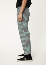 Afends Mens Mixed Business - Hemp Suit Pants - Black Check - Afends mens mixed business   hemp suit pants   black check   sustainable clothing   streetwear