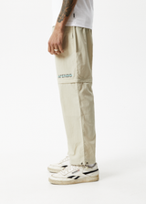 Afends Mens Antimatter - Recycled Zip Off Spray Pants - Cement - Afends mens antimatter   recycled zip off spray pants   cement   sustainable clothing   streetwear