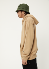 Afends Mens World Problems - Recycled Hoodie - Tan - Afends mens world problems   recycled hoodie   tan   sustainable clothing   streetwear