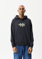 Afends Mens Bloom - Recycled Hoodie - Charcoal - Afends mens bloom   recycled hoodie   charcoal   sustainable clothing   streetwear