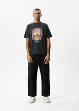 Afends Mens Holiday - Graphic Boxy  T-Shirt - Stone Black - Afends mens holiday   graphic boxy  t shirt   stone black   sustainable clothing   streetwear