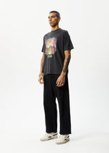 Afends Mens Holiday - Graphic Boxy  T-Shirt - Stone Black - Afends mens holiday   graphic boxy  t shirt   stone black   sustainable clothing   streetwear