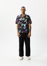 Afends Mens Under Pressure -  Cuban Shirt - Black - Afends mens under pressure    cuban shirt   black   sustainable clothing   streetwear
