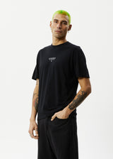 Afends Mens Space - Retro Fit Tee - Black - Afends mens space   retro fit tee   black   sustainable clothing   streetwear