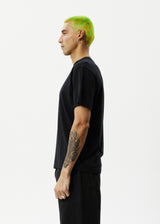 Afends Mens Space - Retro Fit Tee - Black - Afends mens space   retro fit tee   black   sustainable clothing   streetwear