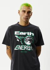 Afends Mens Earth Energy - Boxy Fit Tee - Stone Black - Afends mens earth energy   boxy fit tee   stone black   sustainable clothing   streetwear