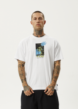 Afends Mens Space Junk - Boxy Fit Tee - White - Afends mens space junk   boxy fit tee   white   sustainable clothing   streetwear
