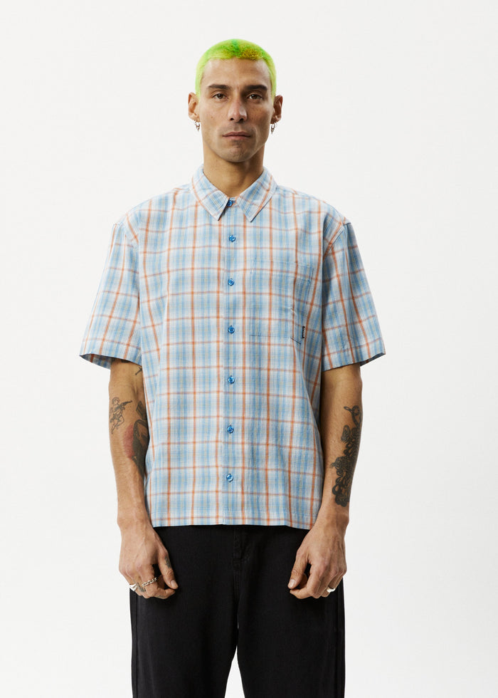 Afends Mens Position - Short Sleeve Shirt - Lake Check - Sustainable Clothing - Streetwear