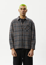 Afends Mens Position - Flannel Shirt - Black - Afends mens position   flannel shirt   black   sustainable clothing   streetwear