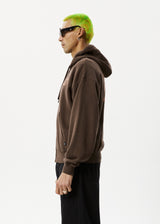 Afends Mens Cosmic Life - Zip Hood - Coffee - Afends mens cosmic life   zip hood   coffee   sustainable clothing   streetwear