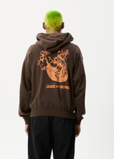 Afends Mens Cosmic Life - Zip Hood - Coffee - Afends mens cosmic life   zip hood   coffee   sustainable clothing   streetwear