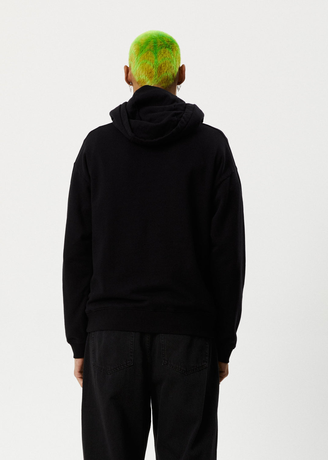 Afends Mens Enjoyment - Pull On Hood - Black - Sustainable Clothing - Streetwear