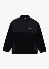 Afends Mens Message - Fleece Pullover - Black - Afends mens message   fleece pullover   black   sustainable clothing   streetwear