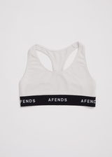 Afends Womens Molly - Hemp Sports Crop - Off White - Afends womens molly   hemp sports crop   off white   sustainable clothing   streetwear