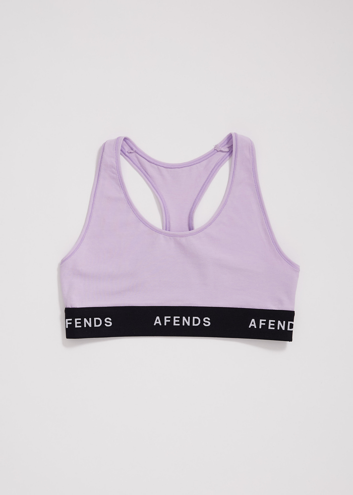 Afends Womens Molly - Hemp Sports Crop - Orchid - Sustainable Clothing - Streetwear