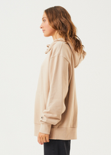 Afends Unisex Solitude - Unisex Organic Hoodie - Bone - Afends unisex solitude   unisex organic hoodie   bone   sustainable clothing   streetwear
