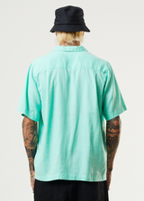 Afends Mens Daily - Hemp Cuban Short Sleeve Shirt - Mint - Afends mens daily   hemp cuban short sleeve shirt   mint   sustainable clothing   streetwear