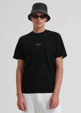 Afends Unisex Solitude - Unisex Organic Retro T-Shirt - Black - Afends unisex solitude   unisex organic retro t shirt   black   sustainable clothing   streetwear