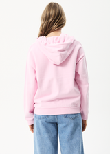 Afends Womens To Grow - Recycled Graphic Hoodie - Powder Pink - Afends womens to grow   recycled graphic hoodie   powder pink   sustainable clothing   streetwear