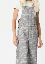 Afends Womens Cadet Lucie - Organic Denim Overalls - Camo - Afends womens cadet lucie   organic denim overalls   camo   sustainable clothing   streetwear