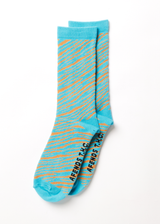 Afends Unisex Adi - Hemp Crew Socks - Blue Stripe - Afends unisex adi   hemp crew socks   blue stripe   sustainable clothing   streetwear