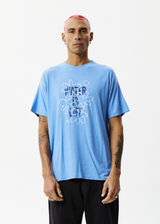 Afends Mens Waterfall - Boxy Graphic T-Shirt - Arctic - Afends mens waterfall   boxy graphic t shirt   arctic   sustainable clothing   streetwear