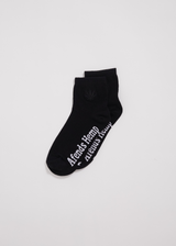 Afends Unisex Revolution - Hemp Crew Socks - Black - Afends unisex revolution   hemp crew socks   black   sustainable clothing   streetwear