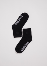 Afends Unisex Revolution - Hemp Crew Socks - Black - Afends unisex revolution   hemp crew socks   black   sustainable clothing   streetwear