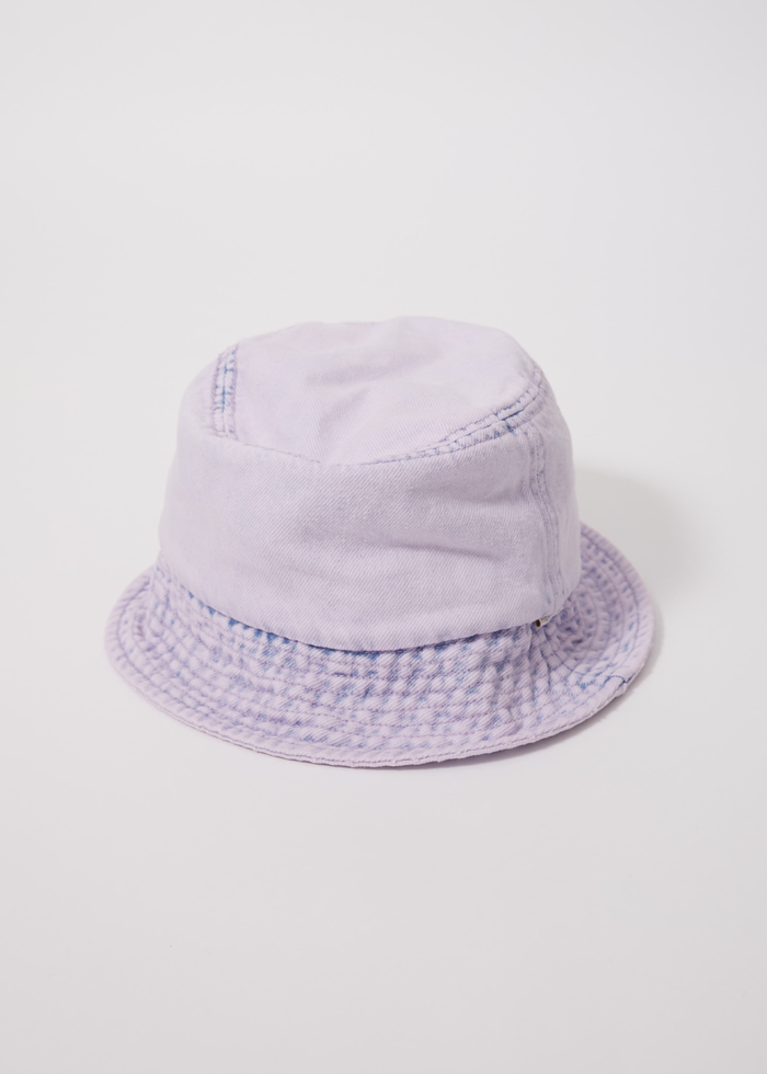 Afends Unisex Zelly - Hemp Denim Bucket Hat - Vintage Orchid - Sustainable Clothing - Streetwear