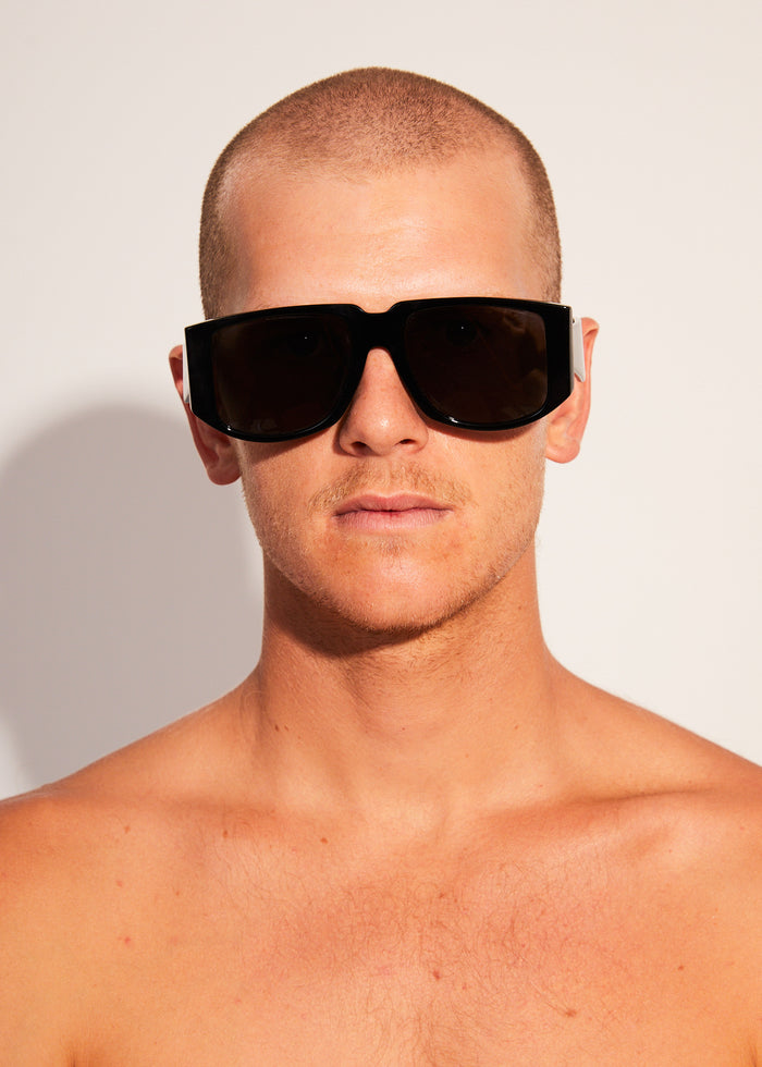 Afends Unisex Sherbert - Sunglasses - Gloss Black - Sustainable Clothing - Streetwear