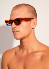 Afends Unisex Clementine - Sunglasses - Clear Orange - Afends unisex clementine   sunglasses   clear orange   sustainable clothing   streetwear
