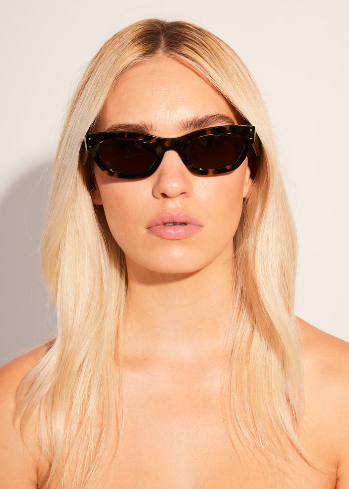Afends Unisex Clementine - Sunglasses - Brown Shell - Sustainable Clothing - Streetwear