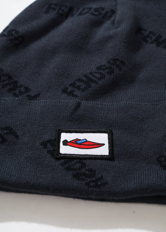 Afends Unisex Fendsa - Recycled Knit Beanie - Charcoal - Sustainable Clothing - Streetwear