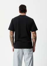 Afends Unisex Razor - Unisex Organic Retro T-Shirt - Black - Afends unisex razor   unisex organic retro t shirt   black   sustainable clothing   streetwear
