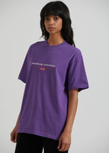 Afends Unisex Razor - Unisex Organic Retro T-Shirt - Faded Purple - Afends unisex razor   unisex organic retro t shirt   faded purple   sustainable clothing   streetwear