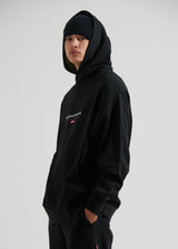 Afends Unisex Razor - Unisex Organic Oversized Hoodie - Black - Afends unisex razor   unisex organic oversized hoodie   black   sustainable clothing   streetwear