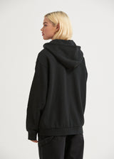Afends Unisex Solitude - Unisex Organic Zip Up Hoodie - Black - Afends unisex solitude   unisex organic zip up hoodie   black   sustainable clothing   streetwear