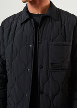 Afends Unisex Octave - Unisex Recycled Puffer Jacket - Black - Afends unisex octave   unisex recycled puffer jacket   black   sustainable clothing   streetwear