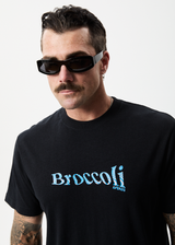 Afends Unisex Broccoli - Unisex Hemp Retro T-Shirt - Black - Afends unisex broccoli   unisex hemp retro t shirt   black   sustainable clothing   streetwear