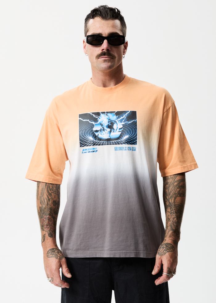Afends Mens Alloy - Recycled Oversized Graphic T-Shirt - Multi - Sustainable Clothing - Streetwear
