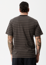 Afends Mens Ender - Recycled Striped T-Shirt - Beechwood - Afends mens ender   recycled striped t shirt   beechwood   sustainable clothing   streetwear