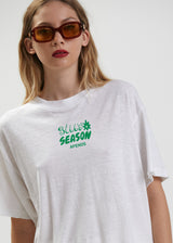 Afends Womens Silly Season - Womens Hemp T-Shirt - White - Afends womens silly season   womens hemp t shirt   white   sustainable clothing   streetwear